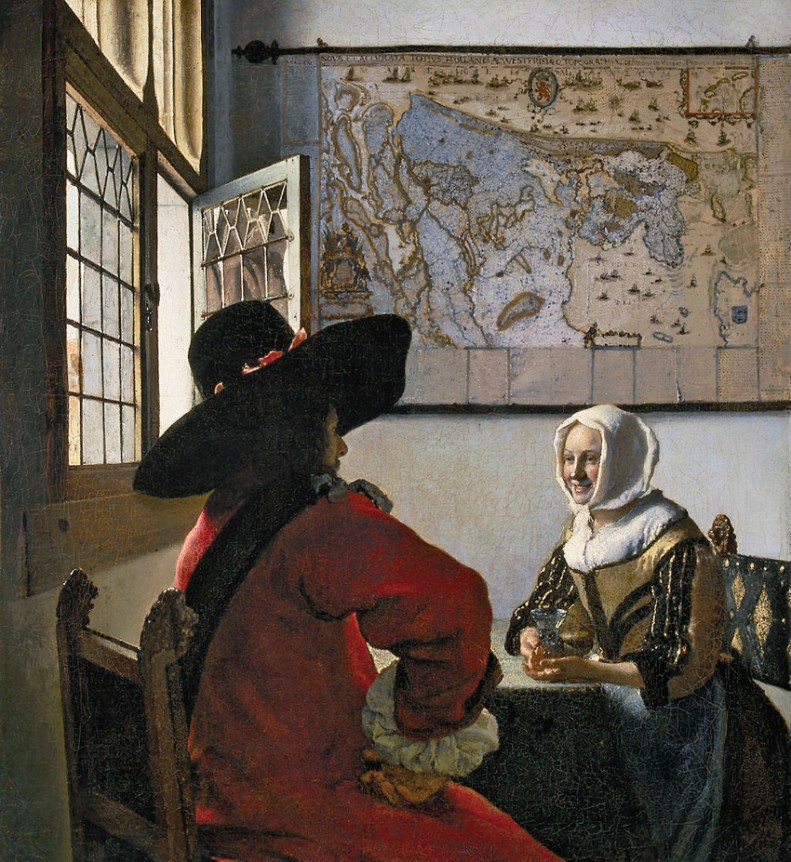 Vermeer L'homme et la fille riante