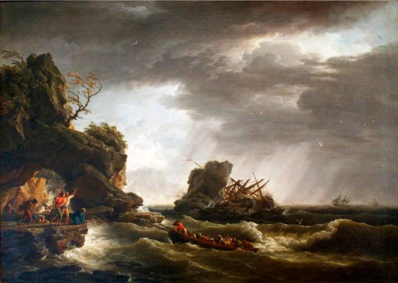 Vernet - naufrage d'un voilier sur des rochers