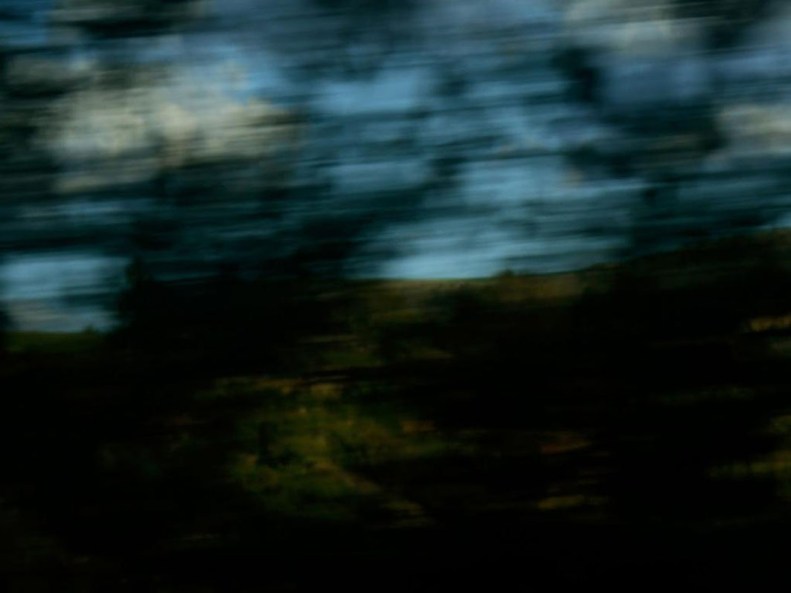 pour les cosaques - noir strié de lumières bleues